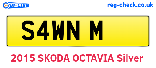 S4WNM are the vehicle registration plates.
