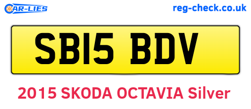 SB15BDV are the vehicle registration plates.