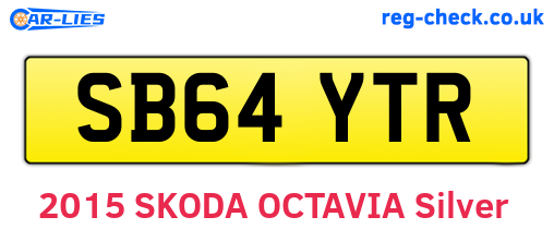 SB64YTR are the vehicle registration plates.
