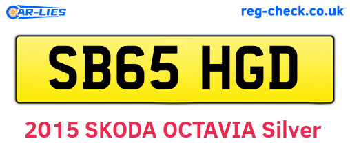 SB65HGD are the vehicle registration plates.