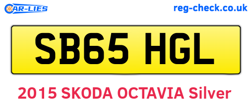 SB65HGL are the vehicle registration plates.