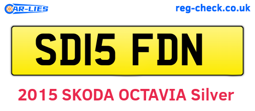 SD15FDN are the vehicle registration plates.