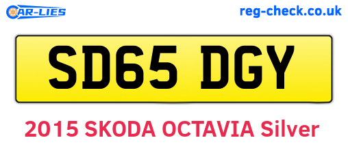 SD65DGY are the vehicle registration plates.