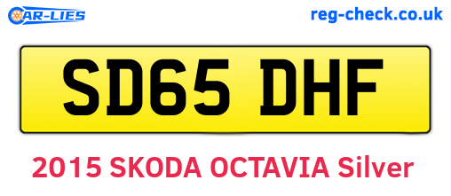 SD65DHF are the vehicle registration plates.