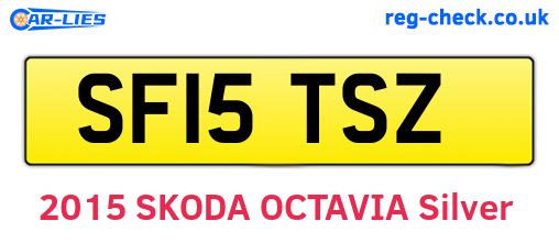 SF15TSZ are the vehicle registration plates.