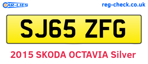 SJ65ZFG are the vehicle registration plates.