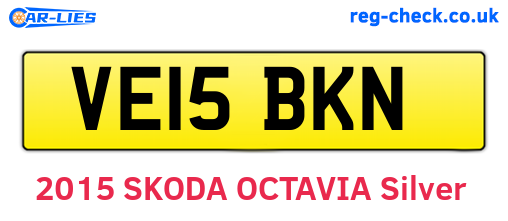 VE15BKN are the vehicle registration plates.