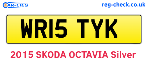 WR15TYK are the vehicle registration plates.