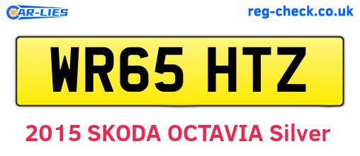 WR65HTZ are the vehicle registration plates.