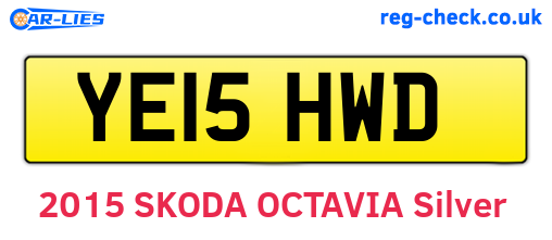 YE15HWD are the vehicle registration plates.