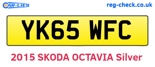 YK65WFC are the vehicle registration plates.