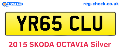 YR65CLU are the vehicle registration plates.