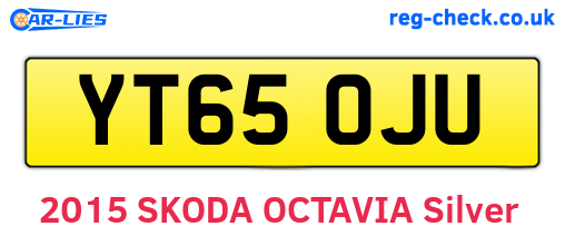 YT65OJU are the vehicle registration plates.