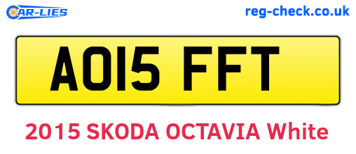 AO15FFT are the vehicle registration plates.