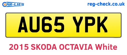 AU65YPK are the vehicle registration plates.