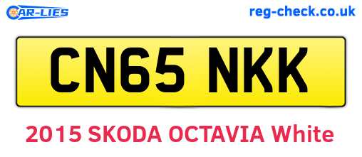 CN65NKK are the vehicle registration plates.