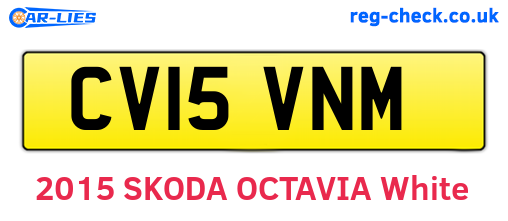 CV15VNM are the vehicle registration plates.