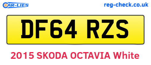 DF64RZS are the vehicle registration plates.