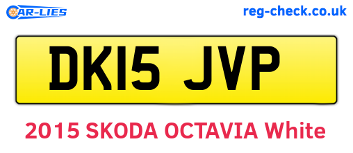 DK15JVP are the vehicle registration plates.