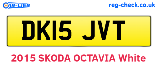 DK15JVT are the vehicle registration plates.