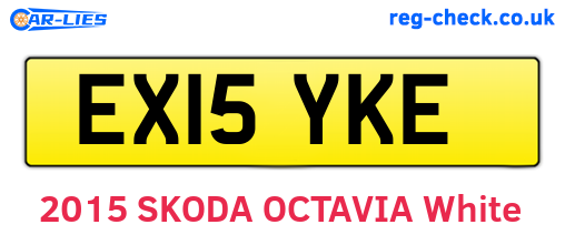 EX15YKE are the vehicle registration plates.