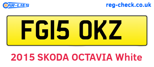 FG15OKZ are the vehicle registration plates.