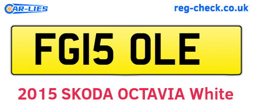 FG15OLE are the vehicle registration plates.