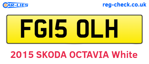 FG15OLH are the vehicle registration plates.