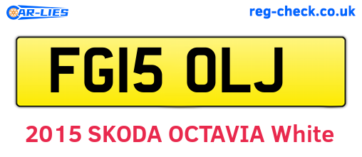 FG15OLJ are the vehicle registration plates.