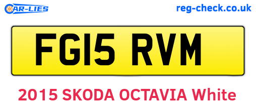 FG15RVM are the vehicle registration plates.