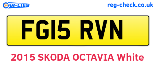 FG15RVN are the vehicle registration plates.