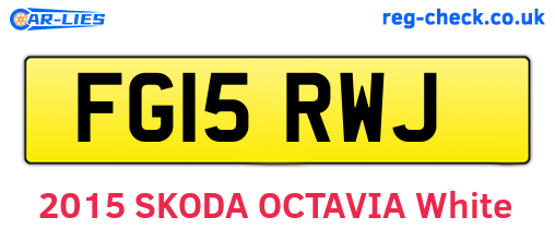 FG15RWJ are the vehicle registration plates.