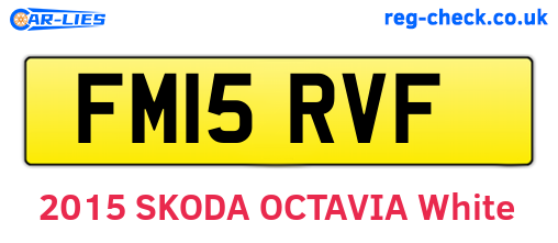 FM15RVF are the vehicle registration plates.