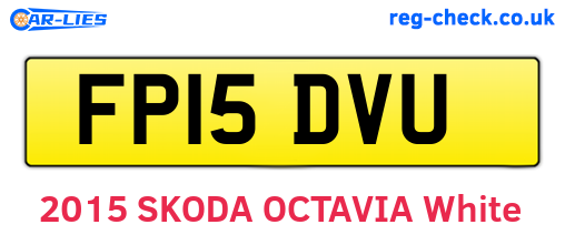 FP15DVU are the vehicle registration plates.