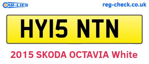 HY15NTN are the vehicle registration plates.