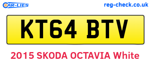 KT64BTV are the vehicle registration plates.