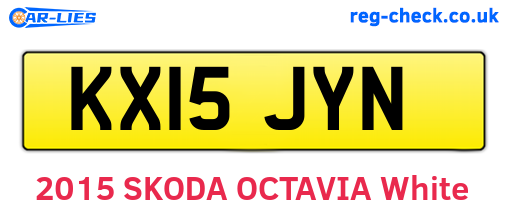 KX15JYN are the vehicle registration plates.
