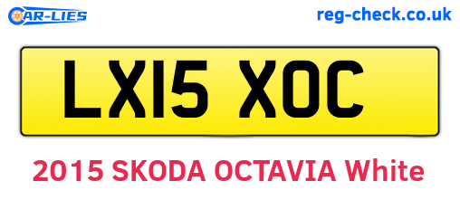 LX15XOC are the vehicle registration plates.