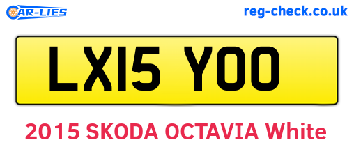 LX15YOO are the vehicle registration plates.
