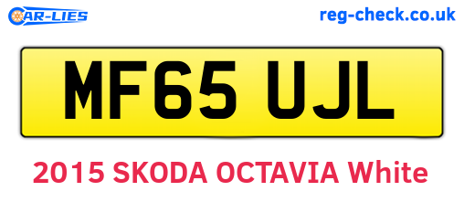 MF65UJL are the vehicle registration plates.