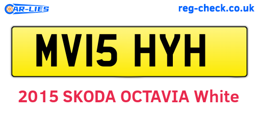 MV15HYH are the vehicle registration plates.