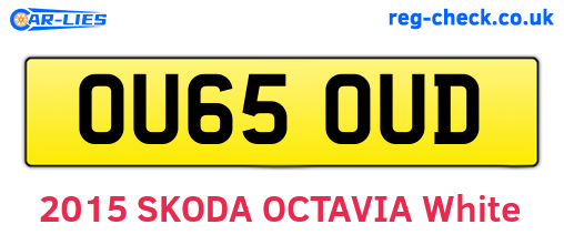 OU65OUD are the vehicle registration plates.