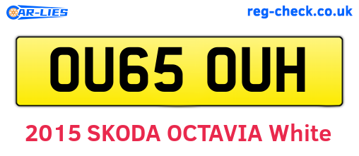 OU65OUH are the vehicle registration plates.