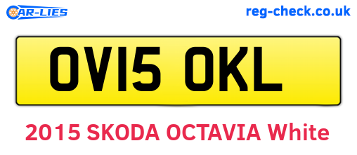 OV15OKL are the vehicle registration plates.