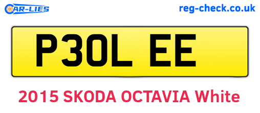 P30LEE are the vehicle registration plates.