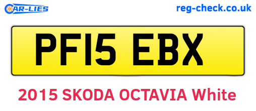 PF15EBX are the vehicle registration plates.
