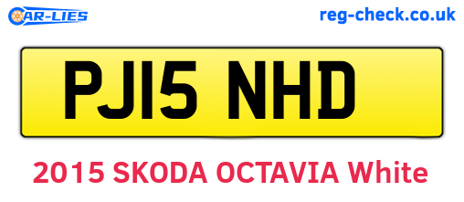 PJ15NHD are the vehicle registration plates.