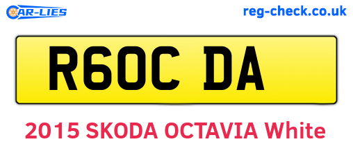 R60CDA are the vehicle registration plates.