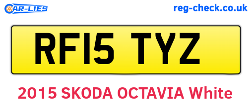 RF15TYZ are the vehicle registration plates.
