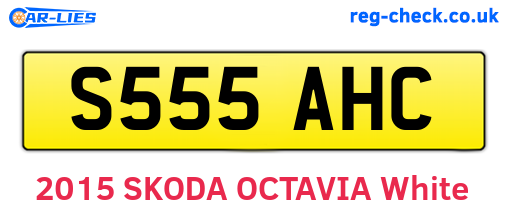 S555AHC are the vehicle registration plates.